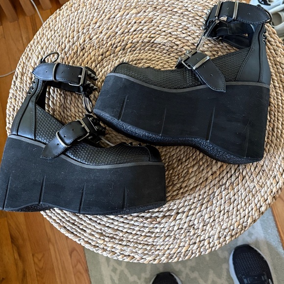 Demonia Kera 12 Double Strap Mary Jane Platform 7/7.5 - Picture 11 of 16